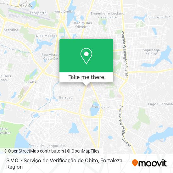 S.V.O. - Serviço de Verificação de Óbito map