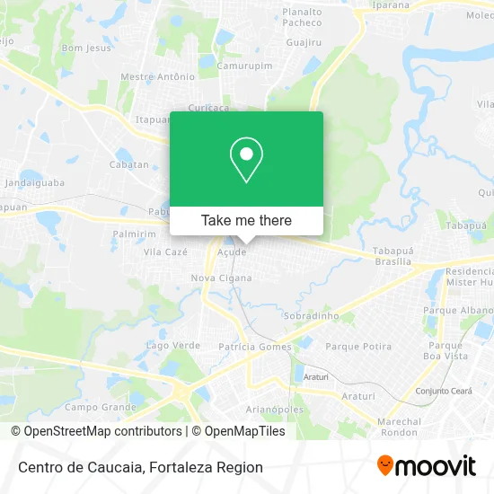 Centro de Caucaia map