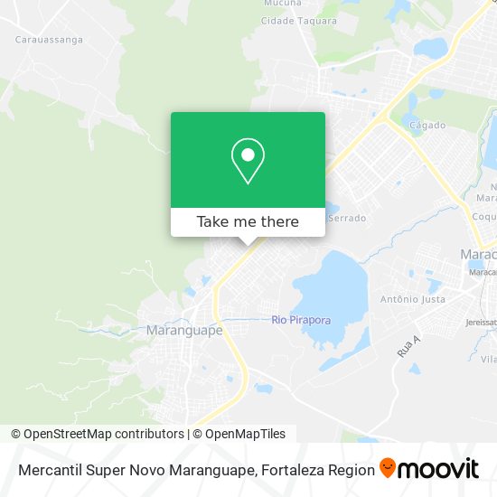 Mapa Mercantil Super Novo Maranguape