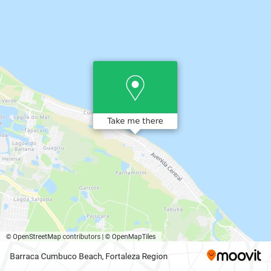 Barraca Cumbuco Beach map