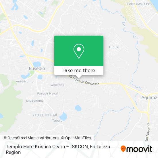 Mapa Templo Hare Krishna Ceará – ISKCON
