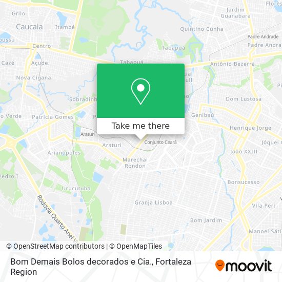 Bom Demais Bolos decorados e Cia. map