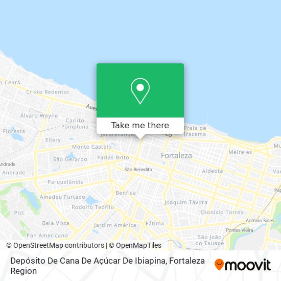 Mapa Depósito De Cana De Açúcar De Ibiapina