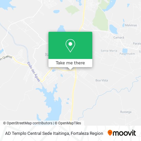 AD Templo Central Sede Itaitinga map