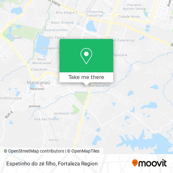 Espetinho do zé filho map