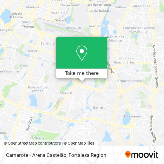 Mapa Camarote - Arena Castelão