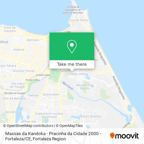 Mapa Massas da Kandoka - Pracinha da Cidade 2000 - Fortaleza / CE