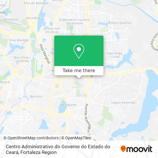 Mapa Centro Administrativo do Governo do Estado do Ceará