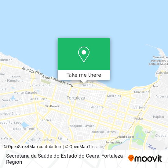 Secretaria da Saúde do Estado do Ceará map