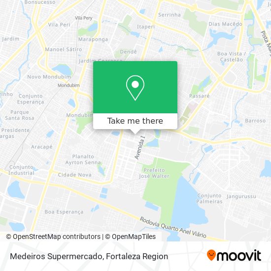 Mapa Medeiros Supermercado