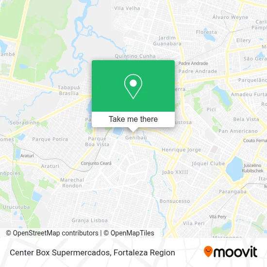 Center Box Supermercados map