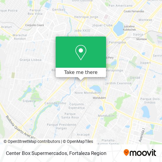 Center Box Supermercados map