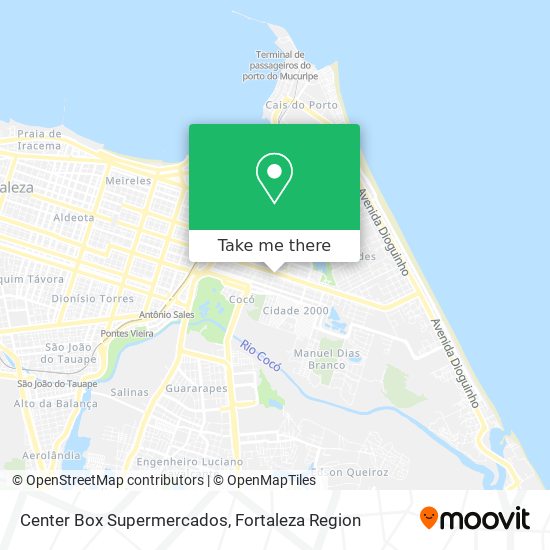 Center Box Supermercados map