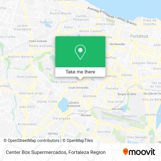 Center Box Supermercados map