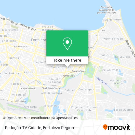 Mapa Redação TV Cidade