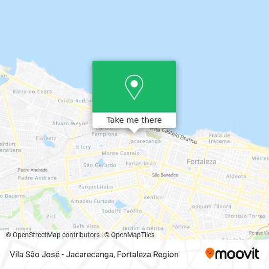 Vila São José - Jacarecanga map