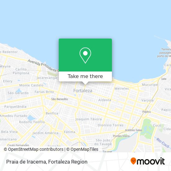 Praia de Iracema map