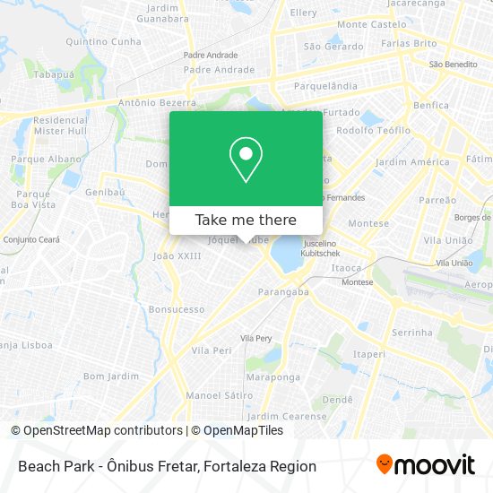 Beach Park - Ônibus Fretar map