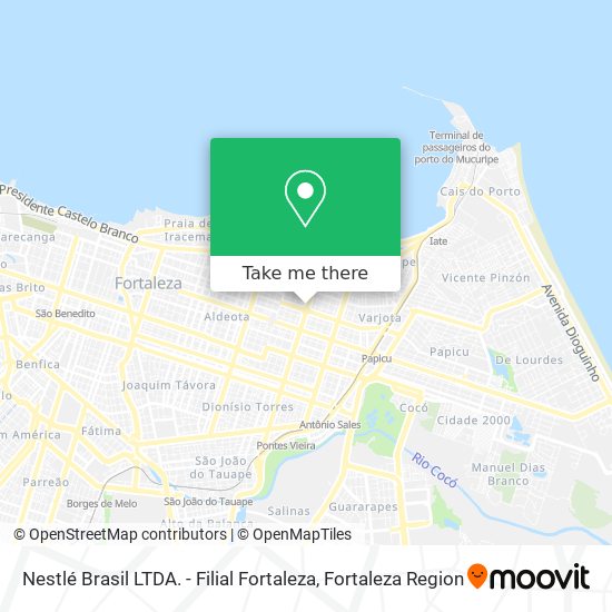 Mapa Nestlé Brasil LTDA. - Filial Fortaleza
