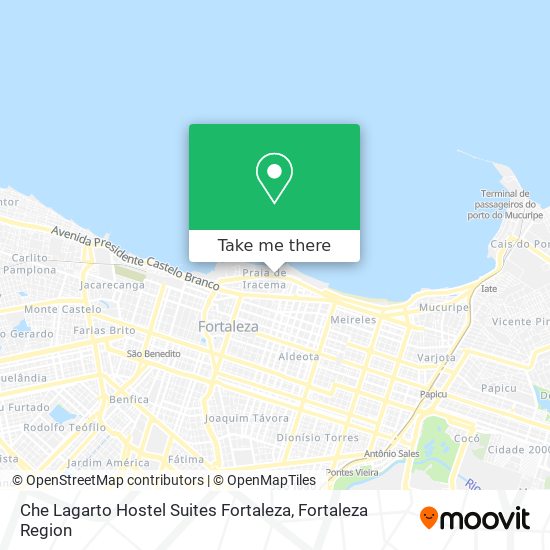 Che Lagarto Hostel Suites Fortaleza map