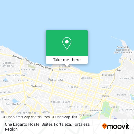 Mapa Che Lagarto Hostel Suites Fortaleza