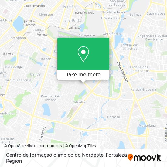 Centro de formaçao olimpico do Nordeste map