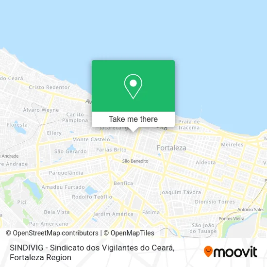 SINDIVIG - Sindicato dos Vigilantes do Ceará map