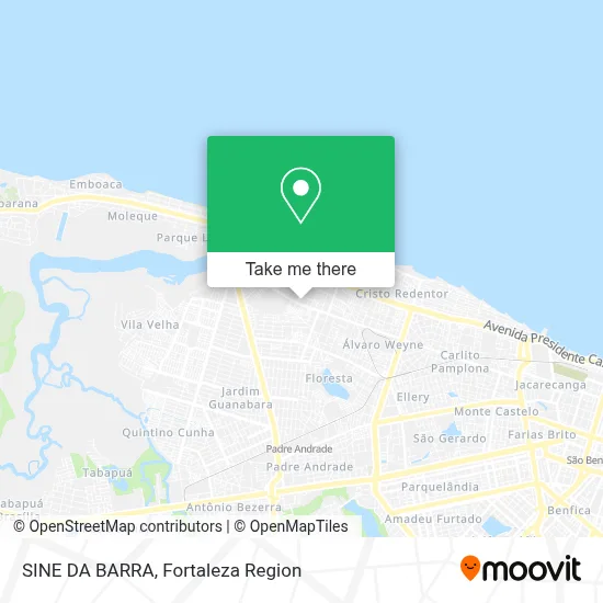 SINE DA BARRA map