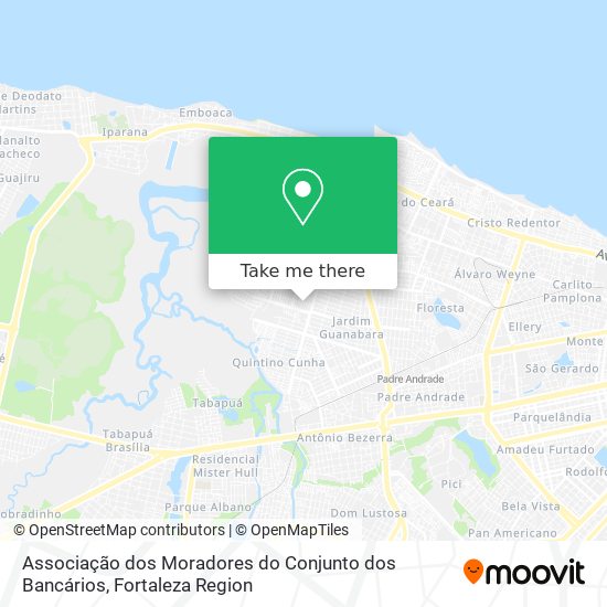 Associação dos Moradores do Conjunto dos Bancários map