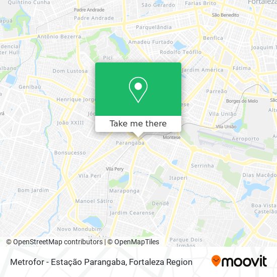 Metrofor - Estação Parangaba map