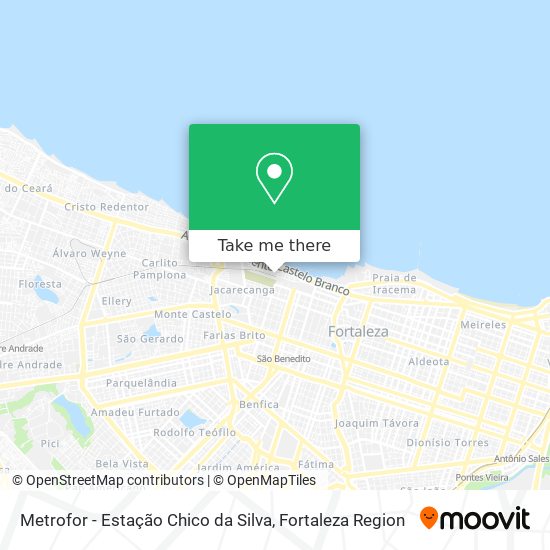 Mapa Metrofor - Estação Chico da Silva