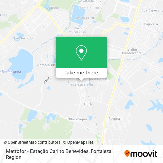 Metrofor - Estação Carlito Benevides map
