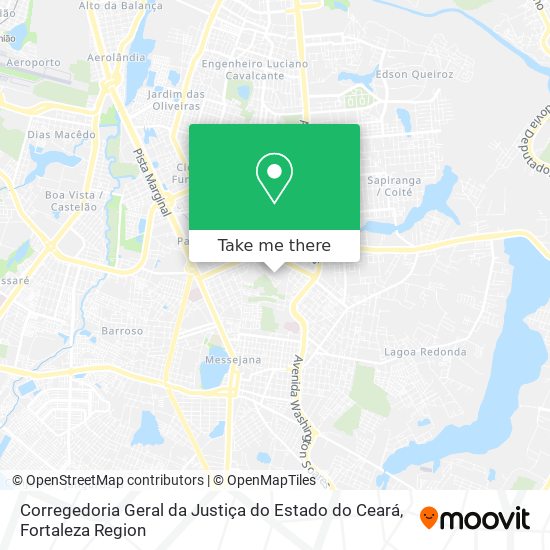 Corregedoria Geral da Justiça do Estado do Ceará map