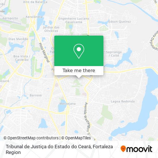 Tribunal de Justiça do Estado do Ceará map
