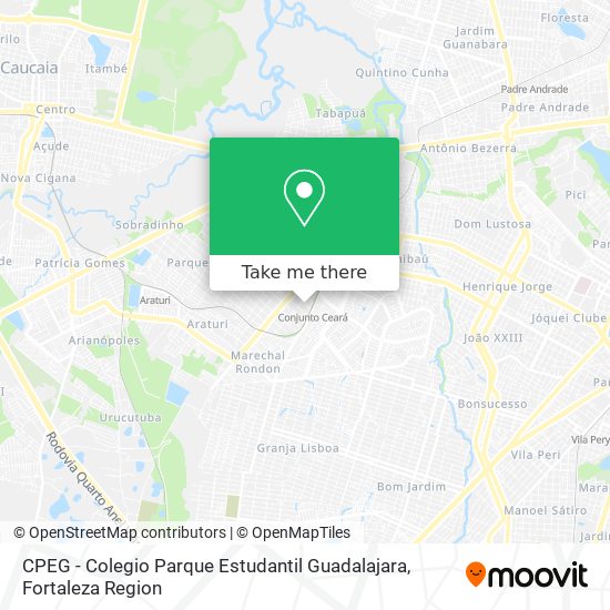CPEG - Colegio Parque Estudantil Guadalajara map