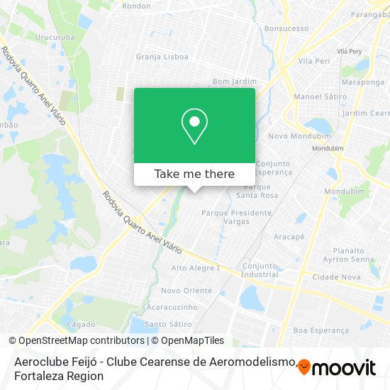 Mapa Aeroclube Feijó - Clube Cearense de Aeromodelismo