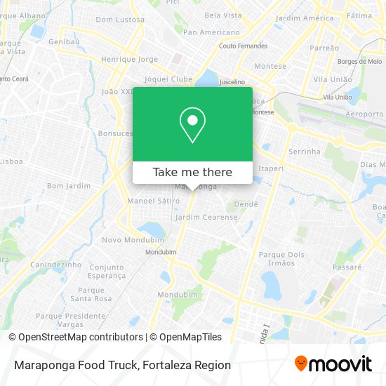 Mapa Maraponga Food Truck