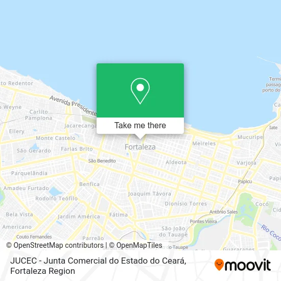 JUCEC - Junta Comercial do Estado do Ceará map