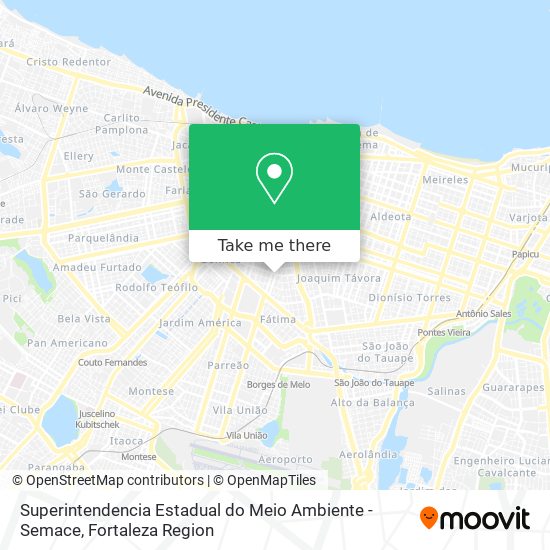 Superintendencia Estadual do Meio Ambiente - Semace map