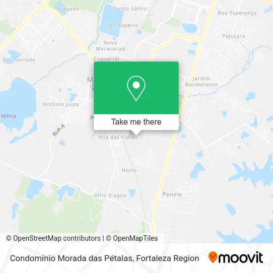 Mapa Condomínio Morada das Pétalas
