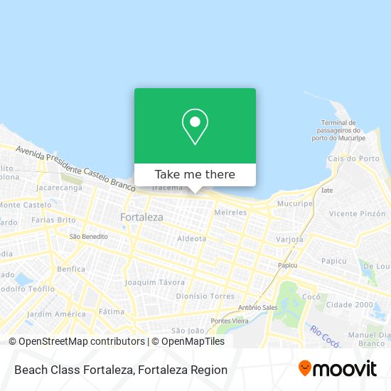 Mapa Beach Class Fortaleza