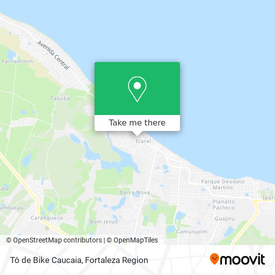 Tô de Bike Caucaia map