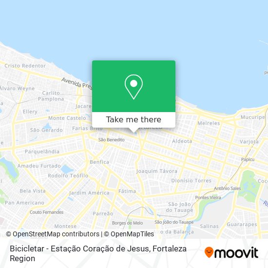 Bicicletar - Estação Coração de Jesus map