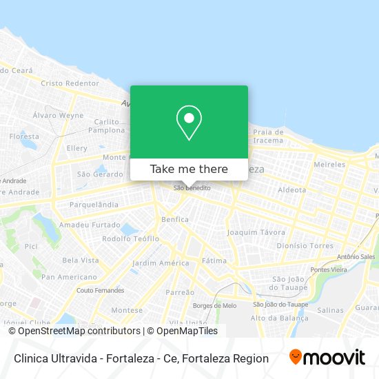 Clinica Ultravida - Fortaleza - Ce map