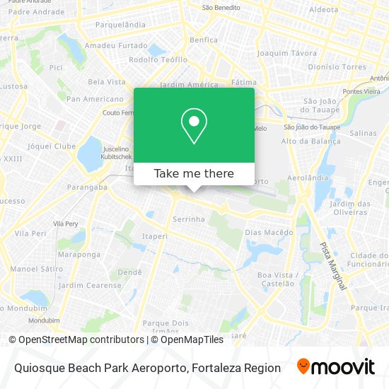 Mapa Quiosque Beach Park Aeroporto