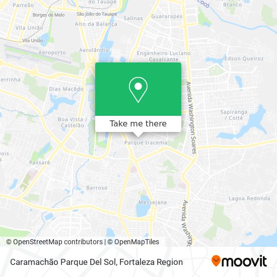 Caramachão Parque Del Sol map