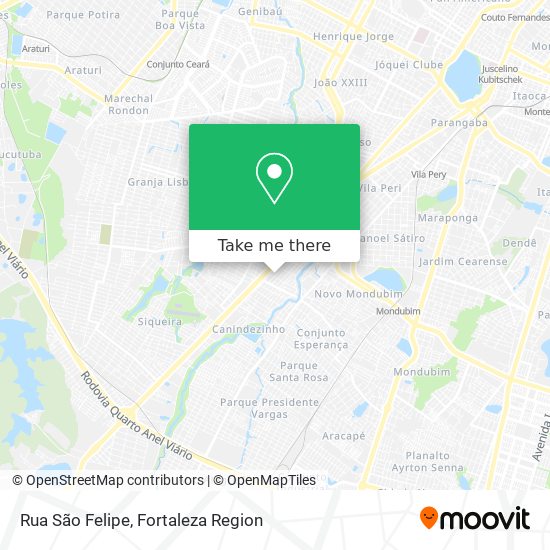 Mapa Rua São Felipe