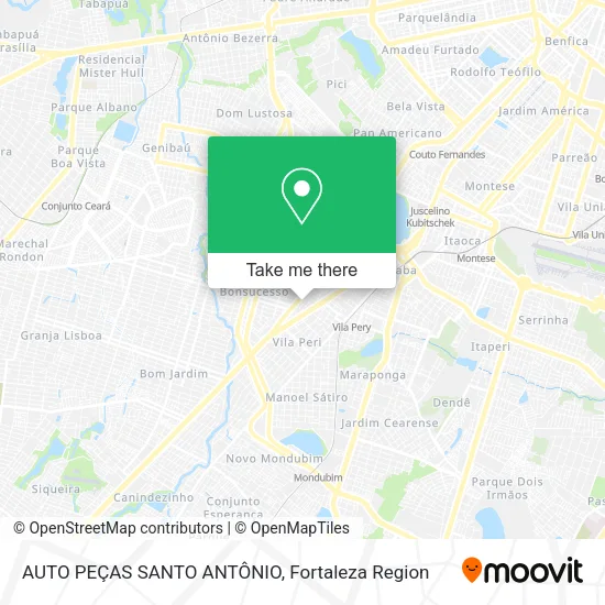 AUTO PEÇAS SANTO ANTÔNIO map