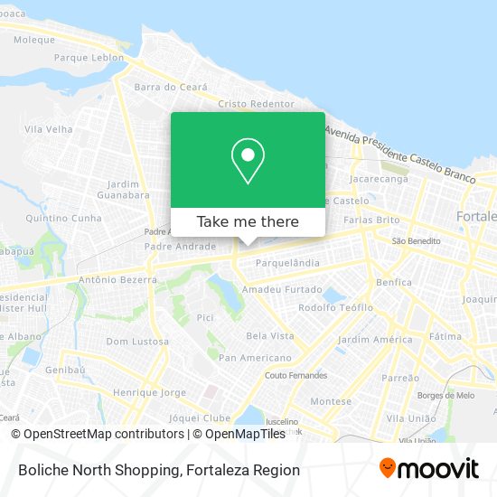 Boliche North Shopping map