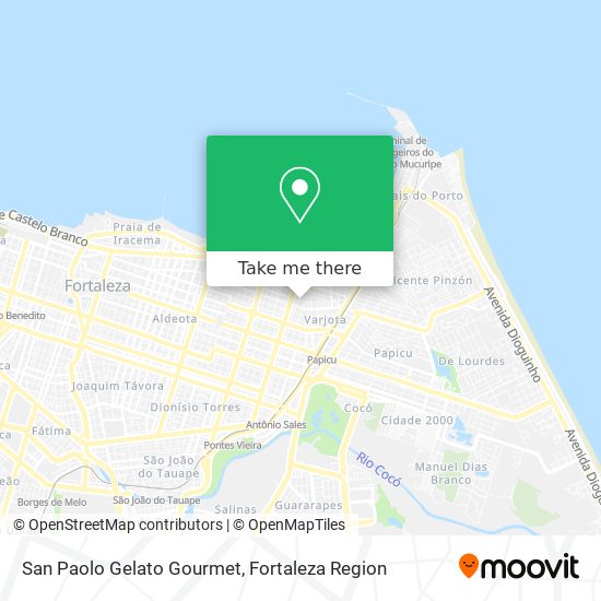 San Paolo Gelato Gourmet map